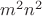 $m^2n^2$