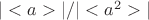 $|<a>|/|<a^2>|$