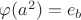 $\varphi(a^2)=e_b$