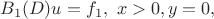 $$
B_1(D)u=f_1,\ x>0,y=0,
$$