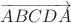 $\overrightarrow{ABCDA}$