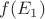 $f(E_1)$