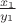 $\frac{x_1}{y_1}$