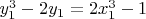 $y_1^3-2y_1=2x_1^3-1$