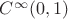 $C^\infty(0,1)$ $C^\infty(0,1)$