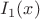 $I_1(x)$