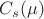 $C_s(\mu)$