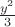 $\frac{y^2}3$