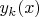 $y_k(x)$