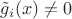 $\tilde g_i(x) \neq 0$