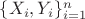 $\{X_i,Y_i\}_{i=1}^n$