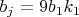 $b_j=9b_1k_1$