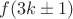 $f(3k\pm 1)$