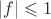 $|f|\leqslant 1$