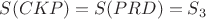 $S(CKP)=S(PRD)=S_{3}$