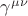 $\gamma^{\mu \nu}$