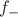 $f_-$