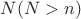 $N (N>n)$