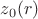 $z_0(r)$