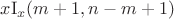 $x \mathrm I_x(m + 1, n - m + 1)$