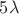 $5 \lambda$