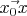 $\vec{x_0x}$