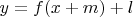 $y=f(x+m)+l$