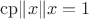$\operatorname{cp}\lVert x\rVert x = 1$