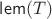$\mathsf{lem}(T)$