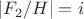 $|F_2/H|=i$