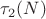 $\tau_2(N)$
