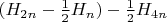 $(H_{2n}-\frac{1}{2}H_n)-\frac{1}{2}H_{4n}$