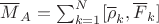 $\overline M_A=\sum_{k=1}^N[\overline\rho_k,\overline F_k]$