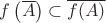 $f\left(\overline{A}\right)\subset\overline{f(A)}$