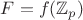 $F=f(\mathbb Z_p)$