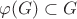 $\varphi (G) \subset G$