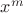 $x^{m}$