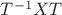 $T^{-1}XT$