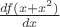 $\frac{df(x+x^2)}{dx}$