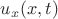 $u_x(x,t)$