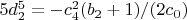$5 d_2^5=-c_4^2 (b_2+1)/(2 c_0)$
