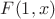 $F(1,x)$