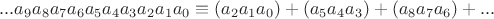 $...a_9a_8a_7a_6a_5a_4a_3a_2a_1a_0 \equiv (a_2a_1a_0)+(a_5a_4a_3)+(a_8a_7a_6)+...$
