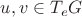 $u, v \in T_e G$