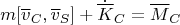 $$m[\overline v_C,\overline v_S]+\dot{\overline K}_C=\overline M_C$$