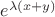 $e^{\lambda (x+y)}$
