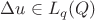 $\Delta u \in L_q(Q)$