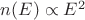 $n(E) \propto E^2$