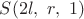 $S(2l,\ r,\ 1)$