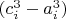$(c_i^3-a_i^3)$